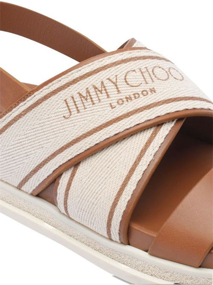 JOA FLAT CANVAS FLAT SANDALS