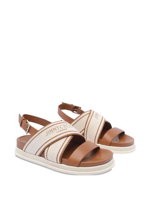 JOA FLAT CANVAS FLAT SANDALS