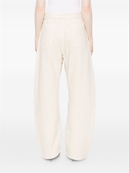 TWISTED DENIM COTTON JEANS