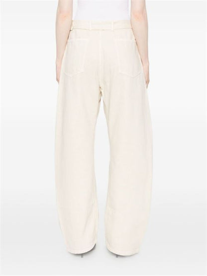 TWISTED DENIM COTTON JEANS