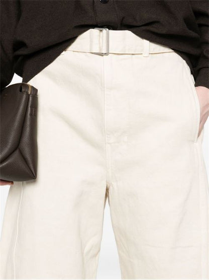 TWISTED DENIM COTTON JEANS