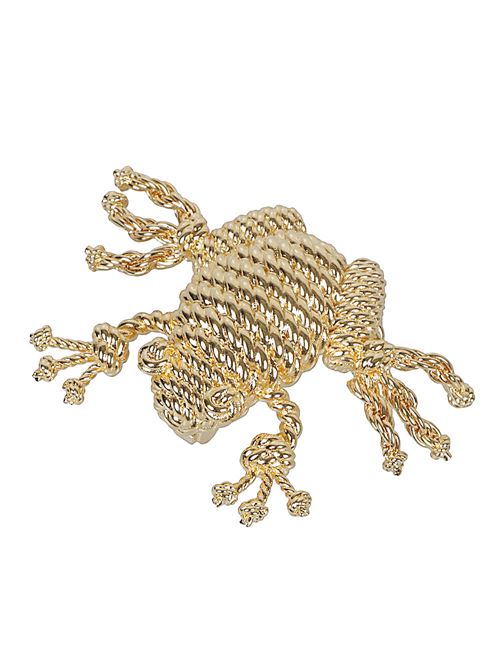 METAL FROG BROOCH
