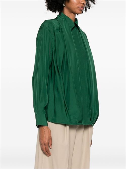 SILK DRAPED SHIRT