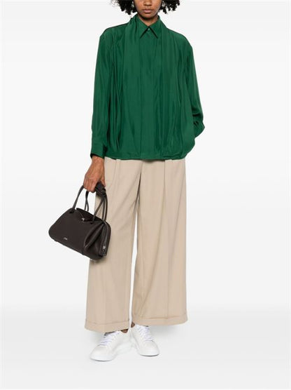 SILK DRAPED SHIRT