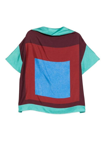 PRINTED SILK TOP