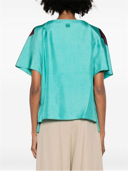 PRINTED SILK TOP