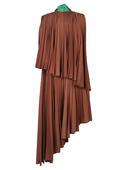 PLEATED ASYMMETRIC DRESS