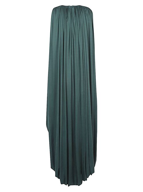 SILK DRAPED DRESS