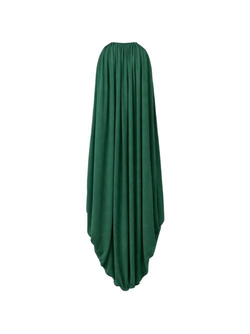 SILK DRAPED DRESS