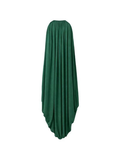 SILK DRAPED DRESS