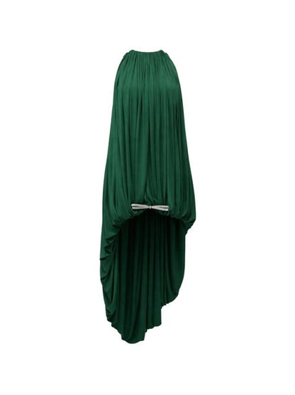 SILK DRAPED DRESS