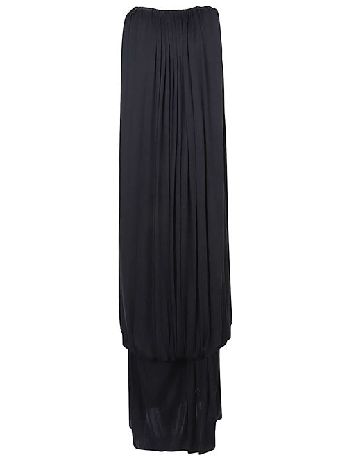 SILK DRAPED LONG DRESS