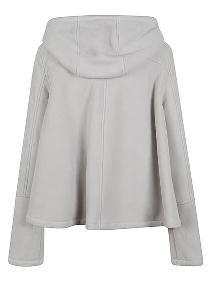LEATHER HOODED JACKET