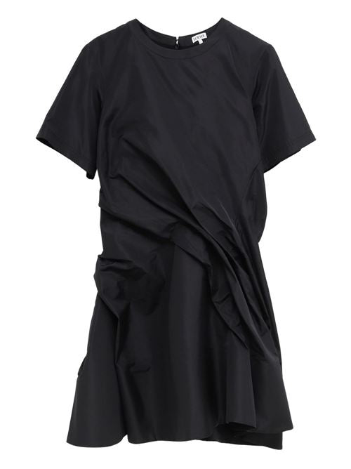 SILK BLEND TWISTED MINI DRESS