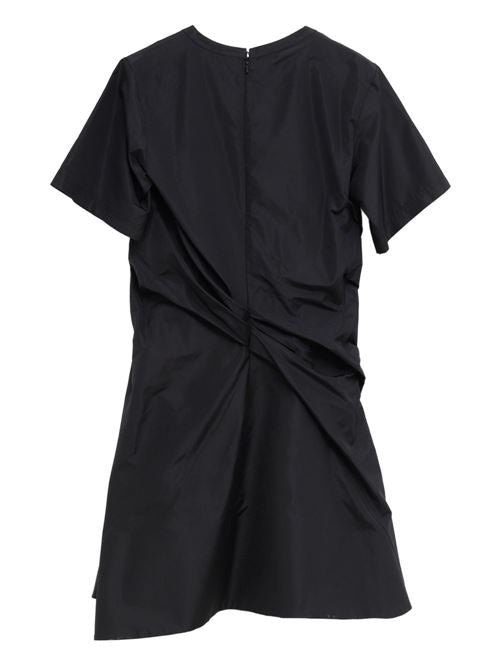 SILK BLEND TWISTED MINI DRESS