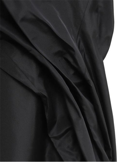 SILK BLEND TWISTED MINI DRESS