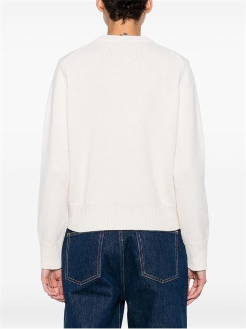 FOX HEAD WOOL CREWNECK JUMPER