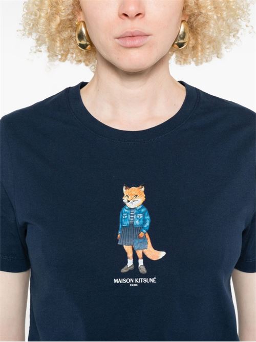 DRESSED FOX COTTON T-SHIRT