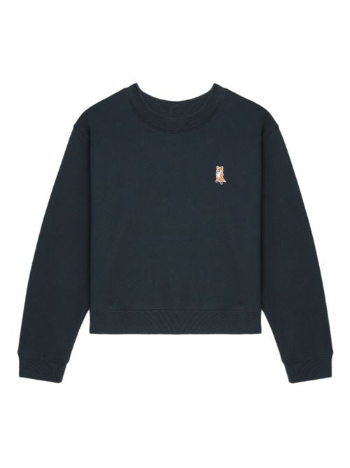 LADY FOX COTTON CROPPED SWEATSHIRT