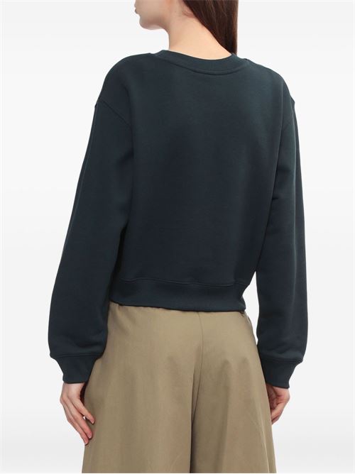 LADY FOX COTTON CROPPED SWEATSHIRT