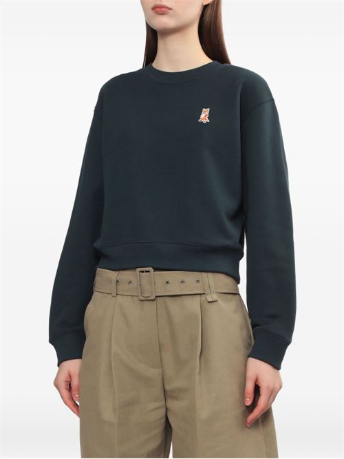 LADY FOX COTTON CROPPED SWEATSHIRT