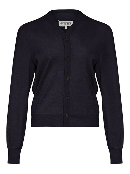 WOOL V-NECKED CARDIGAN