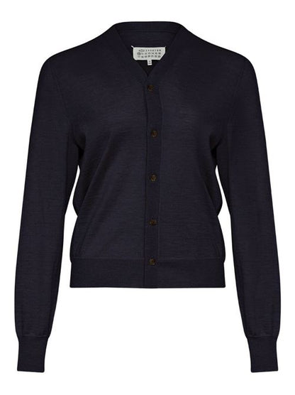 WOOL V-NECKED CARDIGAN