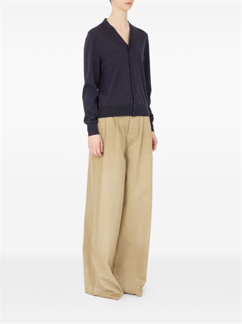 WOOL V-NECKED CARDIGAN