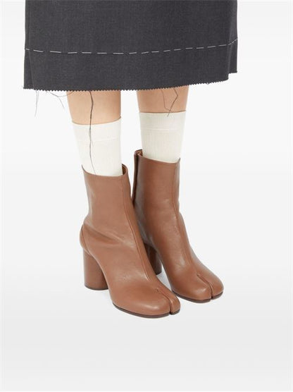 TABI LEATHER ANKLE BOOTS