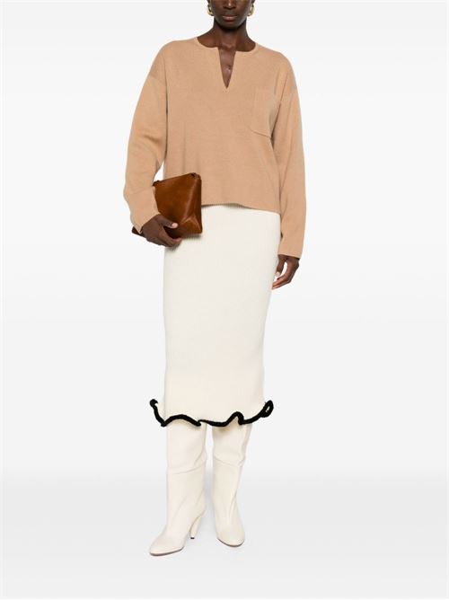 V-NECK SWEATER IN CASHMERE WOOL
