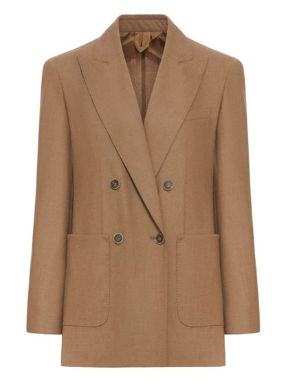 DOUBLE-BREASTED CASHMERE JACKET
