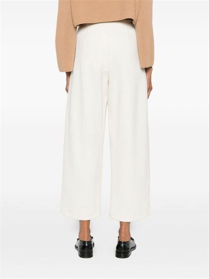 WOOL AND COTTON TROUSERS