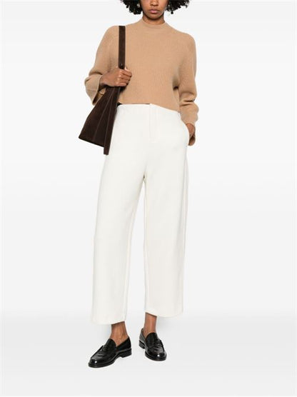 WOOL AND COTTON TROUSERS