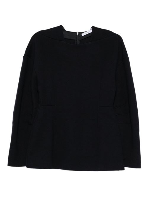 CREW NECK SWEATER IN WOOL AND COTTON