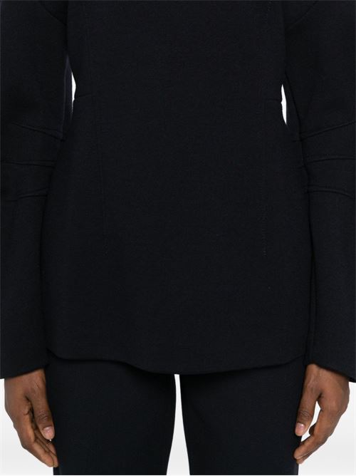 CREW NECK SWEATER IN WOOL AND COTTON