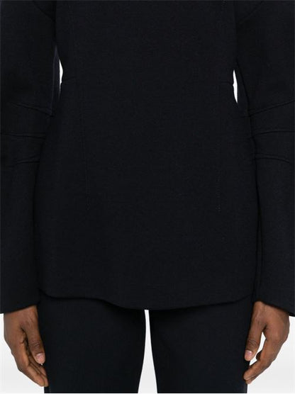 CREW NECK SWEATER IN WOOL AND COTTON