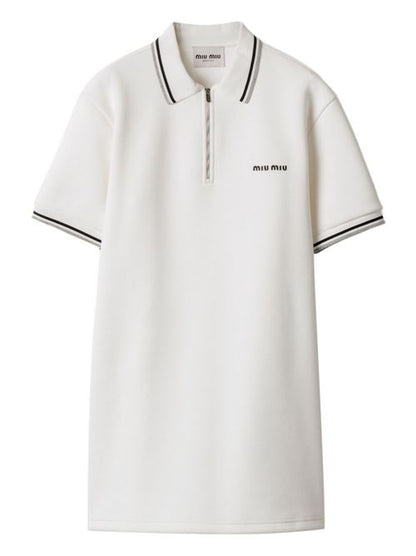 COTTON SHORT POLO DRESS