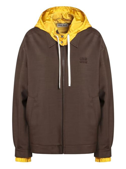WOOL HOODED JACKET