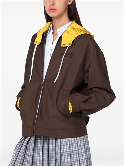 WOOL HOODED JACKET
