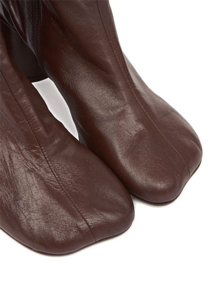 LEATHER ANKLE BOOTS
