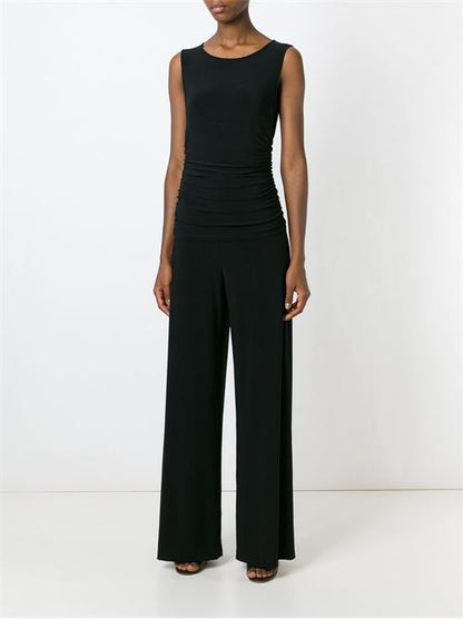 SLEEVELESS CREWNECK JUMPSUIT