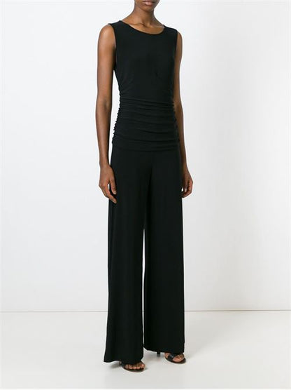 SLEEVELESS CREWNECK JUMPSUIT