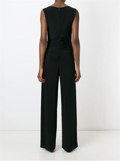 SLEEVELESS CREWNECK JUMPSUIT