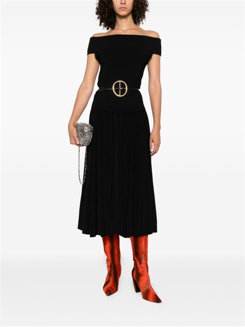 PLEATED MIDI SKIRT
