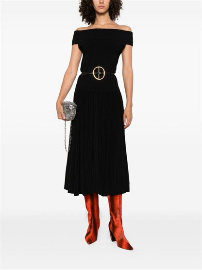 PLEATED MIDI SKIRT