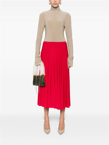 PLEATED MIDI SKIRT