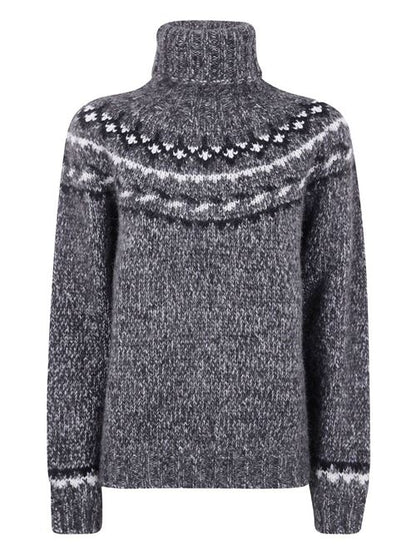 WOOL TURTLE-NECK JUMPER