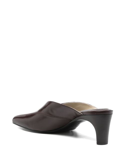 TILT LEATHER MULES