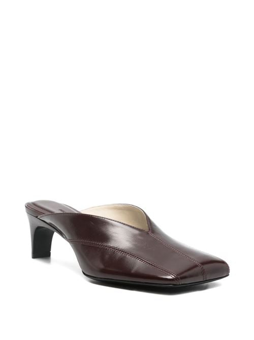 TILT LEATHER MULES