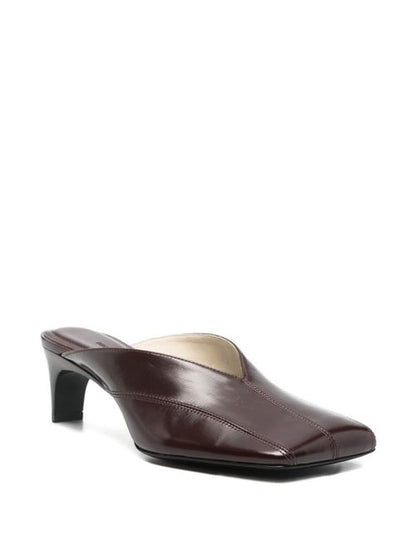 TILT LEATHER MULES